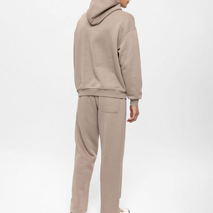<b>Men</b> Solid Color Hooded Tracksuit Set Casual Full Sleeve <b>Pullover</b> Autumn Wear Casual Fashion Customized Tracksuits - Product Image 4