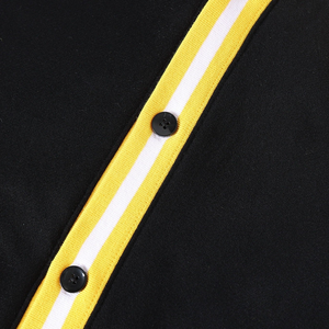 Custom Xavier <b>University</b> Louisiana Black Fleece Cardigan Women's Cotton V-Neck Button Up With Front Pockets Wholesale Low MOQ - Product Image 5