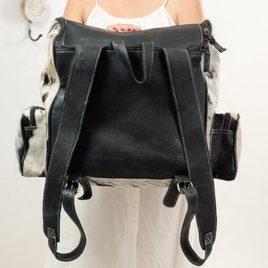 LW Sac à dos en cuir de vache véritable pour femmes, isolé, style bohème rock, résistant à l'eau. - Product Image 6