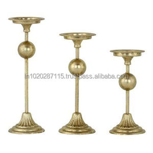 Premium weight brass <b>candle</b> holder crafted for spiritual <b>rituals</b> formal ceremonies and vintage table styling - Product Image 5