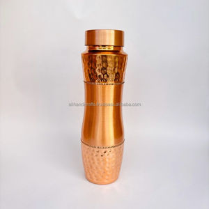 Botella de Agua de Cobre, Diseño Minimalista, Portátil, para Uso Doméstico, Tapas Incluidas, Ligera, Proveedor Indio - Product Image 4