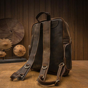 Mochila de Cuero Multifuncional Hecha de Cuero Genuino, Fabricada Profesionalmente, Totalmente Impermeable - Product Image 3