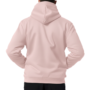 Sweat à capuche zippé personnalisé minimaliste pour homme, 240g, polaire polyester, uni, entièrement zippé, pull vierge, petit logo brodé, vêtements pour homme - Product Image 4
