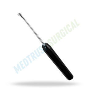 Curette à pousser vers le bas de 15 pouces, instrument neurochirurgical pour chirurgie de la colonne vertébrale, outil de raclage osseux - Product Image 4