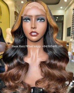 Top Trending The Wig No Tangle Cabello humano crudo vietnamita hecho de 2 paquetes Color claro Natural recto - Product Image 6