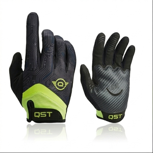Guantes deportivos de Ciclismo de dedo completo Guantes de Ciclismo de spandex y nailon transpirables Entrenamiento para un nuevo diseño de logotipo personalizado - Product Image 1