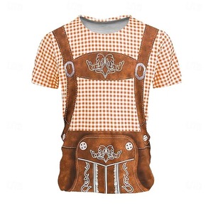 Pantalones cortos bávaros Lederhosen al por mayor, ¡Gran oferta! Disfraz bávaro alemán unisex que incluye pantalones cortos Lederhosen de estilo urbano. - Product Image 5