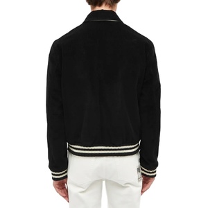 Chaqueta Cardura abotonada de lona de algodón para hombre, venta al por mayor, 2025, soporte marinero, invierno, equipo universitario de béisbol, estilo Letterman, inspirado en lana - Product Image 3