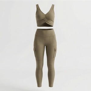 Conjunto de Yoga para Mujer, Personalizado, de Alta Calidad, Secado Rápido, Cómodo, para Gimnasio, Fitness, Ejercicio y Entrenamiento - Product Image 1