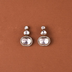 Fancy Stud Earring in Fashion Jewelry 8679 Maroon - Product Image 3