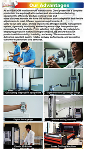 Height Adjustable <b>Hospital</b> Medical Mobile <b>Trolley</b> Cart LCD Monitor Arm Gas Spring Lift Aluminum Standard Vesa 75/100mm Loading - Product Image 4