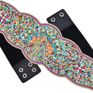 Ceinture brodée de qualité supérieure à prix abordable pour femme, élégante, pour Saree, Lehenga, Kurti et occasions festives, avec broderie artisanale - Product Image 1