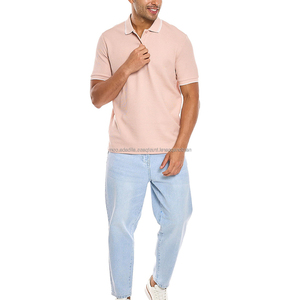 Nardon Apparel Golf informal para hombre para Polos 220 GSM bloque de color algodón poliéster personalizado impreso patrón sólido camiseta - Product Image 4