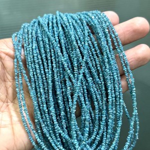 Genuine Natural <b>Blue</b> Diamond Uncut <b>Beads</b> Strands 2mm 3mm 16 Inch Certified Rough Raw <b>Blue</b> Diamond <b>Beads</b> for Jewelry Making Bulk - Product Image 1
