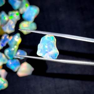 Opales brutes éthiopiennes de grande taille 10-16MM, opales brutes en gros, opales de Welo, opales éclatantes, opales blanches polies - Product Image 2