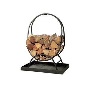 Support à bois de chauffage tendance pour intérieur et extérieur, porte-bûches moderne en métal à cadre carré, thermolaqué, taille, forme et couleur personnalisables - Product Image 2