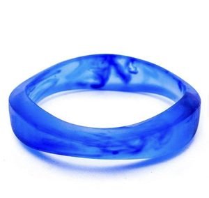 Bracelet manchette tendance en acétate, forme irrégulière, coloré, bijoux en résine de haute qualité, vente en gros - Product Image 3