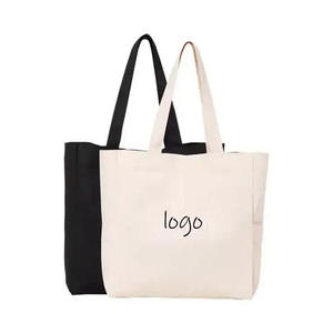 Sac fourre-tout en toile de coton recyclable imprimé sur mesure avec logo - Sac de courses réutilisable - Product Image 2
