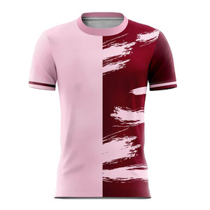 Camiseta de Fútbol de Verano de Manga Corta, Transpirable, de Alta Comodidad, con Diseño de Movimiento Flexible, 100% Poliéster, Ropa Deportiva - Product Image 1