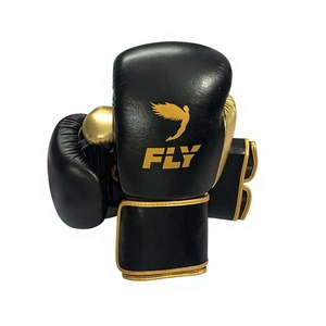 Gants de Sparring Professionnels Bleus Dorés en Cuir de Vachette Véritable Tendance avec Sangle de Poignet Ajustable AI-BG-507 - Product Image 5