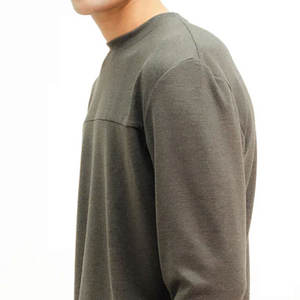 Sweat-shirts personnalisés pour hommes 100 % coton épais, impression numérique, respirants, séchage rapide, col rond, couleur unie pour l'hiver 2026 - Product Image 5