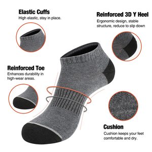 High Quality Men's Soft Cotton Crew <b>Socks</b> ODM Custom Made Eco-Friendly Anti-Slip Anti-Bacterial Spring Dress <b>Socks</b> - Product Image 6