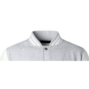 Blouson universitaire en laine pour homme, 100 % coton, col montant, service OEM personnalisé, coupe-vent et respirant, vente en gros - Product Image 2