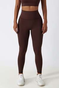 Leggings de Yoga Ligeros para Mujer, al por Mayor, Transpirables, sin Costuras, con Estampado Personalizado, Leggings Deportivos Negros - Product Image 3