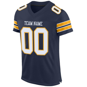 Customized YL American Football Uniform Jersey Short Sleeve Plus Size 100% Polyester Mesh Fabric Summer Athletic Fit - Product Image 4