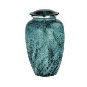 Urne funéraire artisanale en métal pour cendres humaines - Cendres de cérémonie Ocean Beach Sunset Dolphin pour adultes - Product Image 4