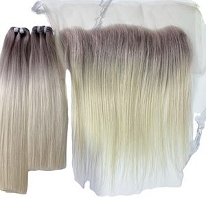 Extensions de cheveux humains 100% vierges, couleur 613, lisses, d'un seul donneur, super double trame, prix de gros, cheveux vierges - Product Image 6