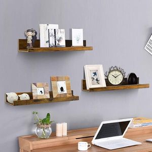 <b>Rustic</b> Sheesham Wood Wall Mounted Large Picture Ledge Floating <b>Shelf</b> for Home Decor - Product Image 3