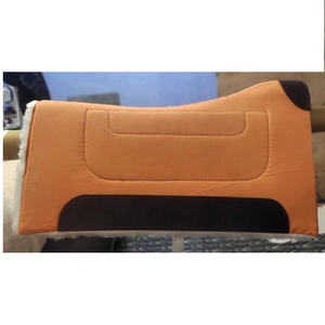 High Quality Western Saddle Work <b>Pad</b> Best Leather and Canvas with Polycotton Lining for Horse Riding Best Price - Product Image 4