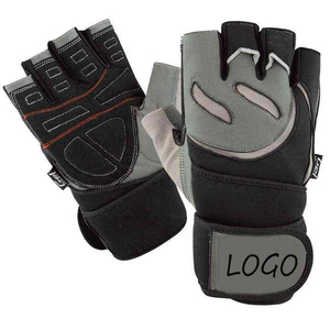 <b>Half</b> Finger Gym Workout Gloves Leather Non <b>Slip</b> Breathable Weight Lifting Training for Men and Women - Product Image 5