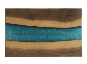 Planche à découper et de service en bois d'olivier époxy en résine durable Plateau multifonction de qualité supérieure pour la cuisine, la salle à manger et les fêtes - Product Image 3