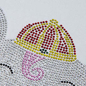 Men's & Women's Lucky Mouse <b>Rhinestone</b> T-Shirt 2026 Deep Black Regular Fit Red Yellow Silver Sparkle Crystal Streetwear <b>Top</b> HD - Product Image 5