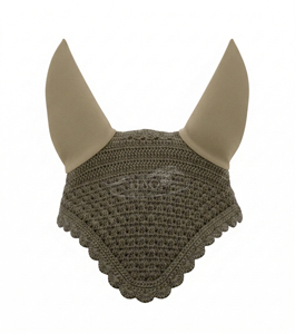 Bonnet anti-mouches en crochet pour chevaux, filet d'oreille insonorisé pour l'équitation, équipement équestre - Product Image 1