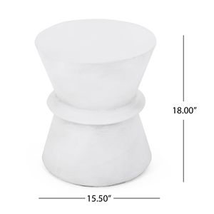 Tavolino Laterale in Cemento Leggero per Esterni - Product Image 5