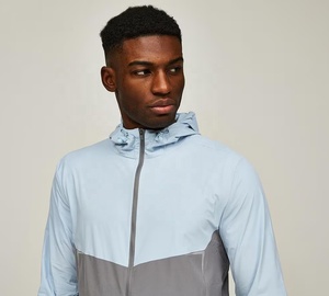 Chaqueta Cortavientos de Invierno para Hombre, con Capucha, Resistente al Agua, Ligera, Transpirable, de Secado Rápido, con Cierre, para Senderismo al Aire Libre - Product Image 2