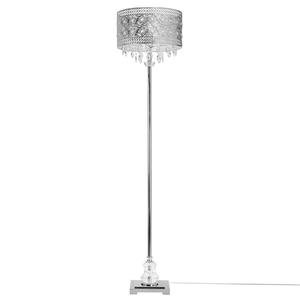 Lampe de sol décorative en cristal avec cadre chromé pour une ambiance luxueuse dans le salon - Product Image 1