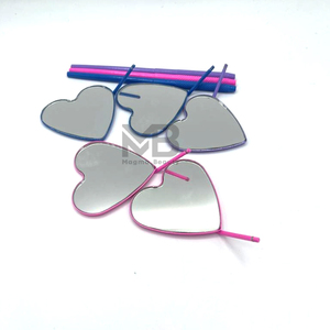 Miroir à cils grossissant portable, étanche, durable et écologique - Accessoire de beauté en acier inoxydable pour les maquilleurs - Product Image 3