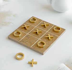 Minimalist Hot Selling <b>Marble</b> Tic Tac Toe <b>Game</b> Set Square Tabletop Home Decor Durable Indoor Living Room Design home decor - Product Image 2