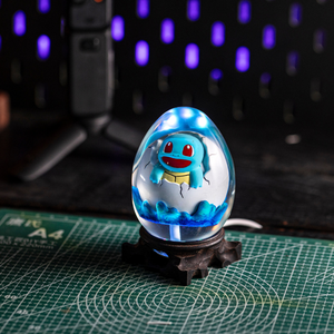 Lampe en résine personnalisée, lampe en résine, veilleuse personnalisée, lampe Pokémon en époxy, lampe Art Déco, cadeau personnalisé, cadeau fait main - Product Image 5