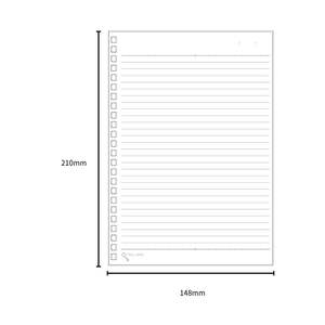 สมุดโน้ตแบบห่วง LIHIT LAB ขนาด A5 30 หน้า แบบถอดเปลี่ยนได้ 148x210 มม. ใช้ได้กับรุ่น N1650 - Product Image 3