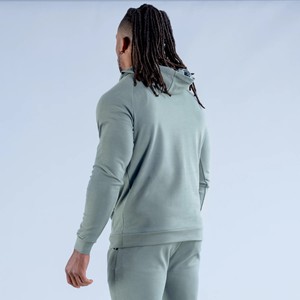 Sudadera con Capucha de Forro Polar para Hombre, Personalizable con Logotipo, al por Mayor, Ligera, Transpirable, Resistente al Viento, Ecológica, Informal, para Gimnasio - Product Image 4
