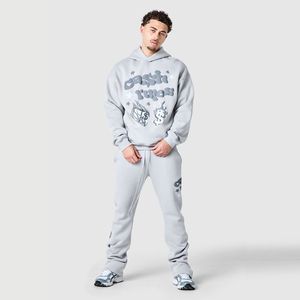 Sudadera con Capucha Rubabull Personalizada para Hombre, Gris, de Forro Polar, con Gráfico Impreso en 3D, Estilo Casual Urbano para Marcas - Product Image 1