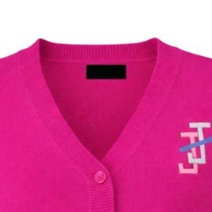 Cárdigan Rosa Bordado con Botones, Suéter de Punto de Manga Larga, Suave, Informal, a la Moda, para Usar en Capas, Estilo de Ropa para el Día a Día - Product Image 2