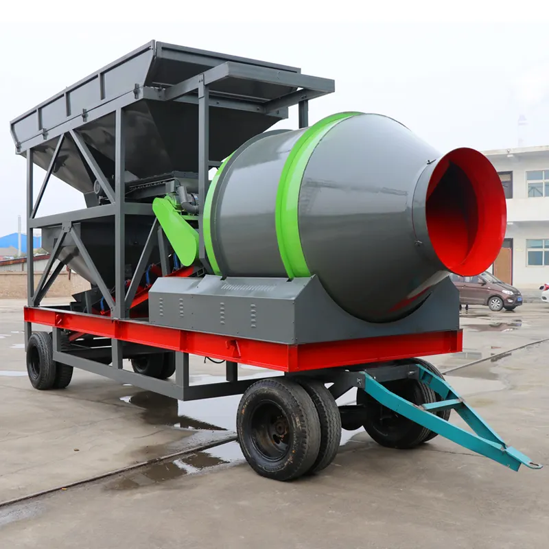 Large Cold Mix Asphalt Plant Batch Plant Cement And Sand 25m3/h Precast Dry Portable Station Batching Plant