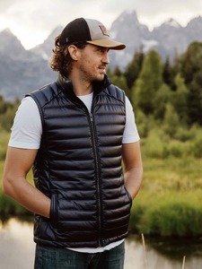 Gilet en cuir matelassé Bridger pour homme – Veste sans manches isolante de qualité supérieure pour l'hiver - Product Image 2