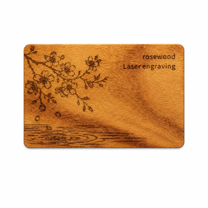 Tarjeta de Madera de Palisandro Personalizada con RFID NFC NTAG213, Tarjeta de Visita, Redes Sociales, Reseñas de Google, Programable, CALA 85.5x54mm, Gran Venta 2026 - Product Image 4